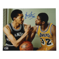 George Gervin Signed 11x14 Photo Inscribed "Ice" (Beckett) at PristineAuction.com
