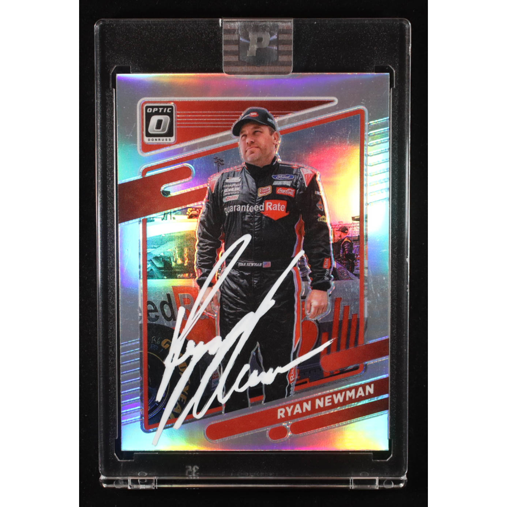 Ryan Newman Signed 2022 Donruss Optic Holo #12 (PA) at PristineAuction.com