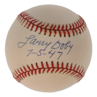 Larry Doby Signed OAL Baseball Inscribed "7-5-47" (PSA) at PristineAuction.com