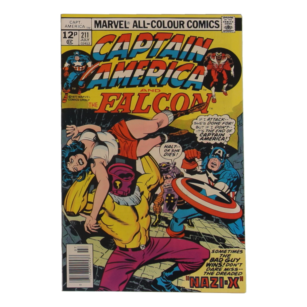 1977 "Captain America & The Falcon" Issue #211 Marvel Comic Book at PristineAuction.com