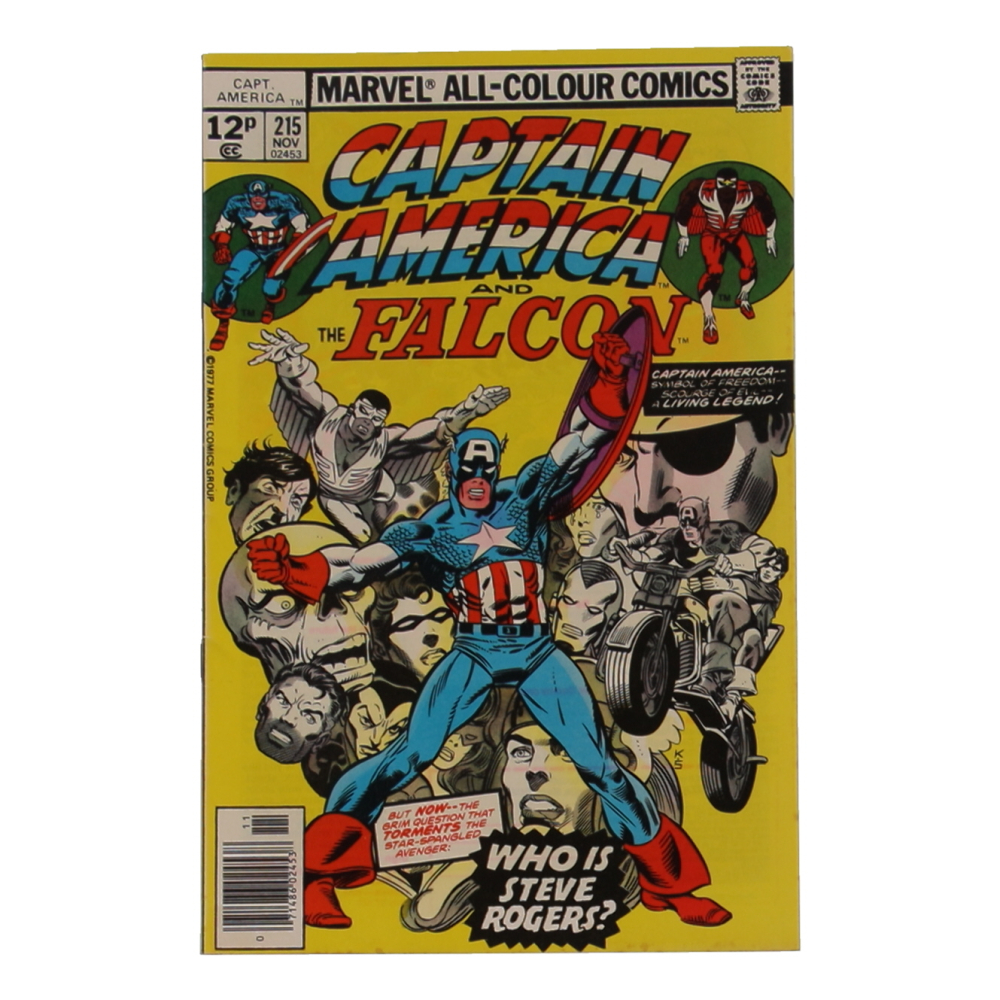 1977 "Captain America & The Falcon" Issue #215 Marvel Comic Book at PristineAuction.com