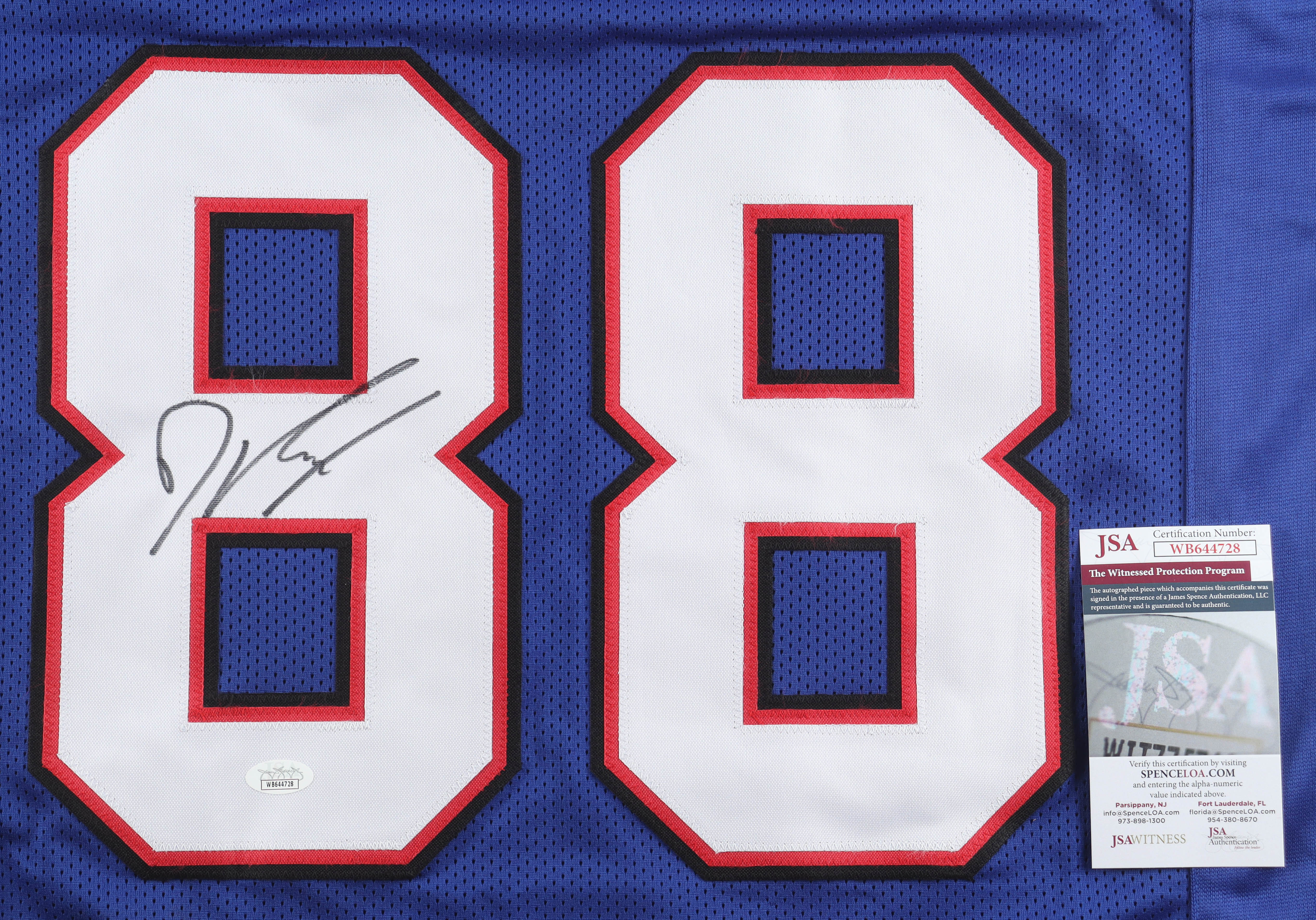 Dawson Knox Signed Jersey (JSA) at PristineAuction.com Dawson Knox Signed Jersey (JSA) at PristineAuction.com