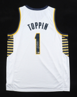 Obi Toppin Signed Jersey (Beckett) at PristineAuction.com