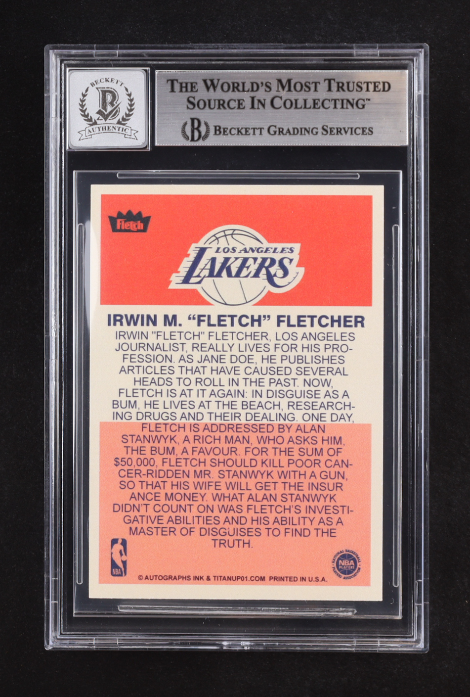 Chevy Chase Signed "Fletch" Custom Trading Card (BGS | Auto Grade BGS 10) at PristineAuction.com Chevy Chase Signed "Fletch" Custom Trading Card (BGS | Auto Grade BGS 10) at PristineAuction.com