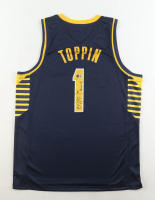 Obi Toppin Signed Jersey Inscribed "Go Pacers!" (Beckett) at PristineAuction.com