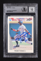 Frank Thomas Signed 1990 Leaf #300 RC Inscribed "HOF 2014" (BGS | Autograph Grade 10) at PristineAuction.com