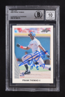 Frank Thomas Signed 1990 Leaf #300 RC Inscribed "HOF 2014" (BGS | Autograph Grade 10) at PristineAuction.com