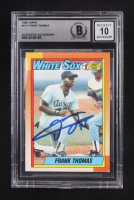 Frank Thomas Signed 1990 Topps #414 RC (BGS | Auto Grade BGS 10) at PristineAuction.com