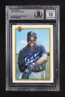 Frank Thomas Signed 1990 Bowman #320 RC (BGS | Auto Grade BGS 10) at PristineAuction.com