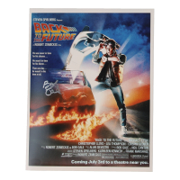 Bob Gale Signed "Back to the Future" 11x14 Poster (ACOA) at PristineAuction.com