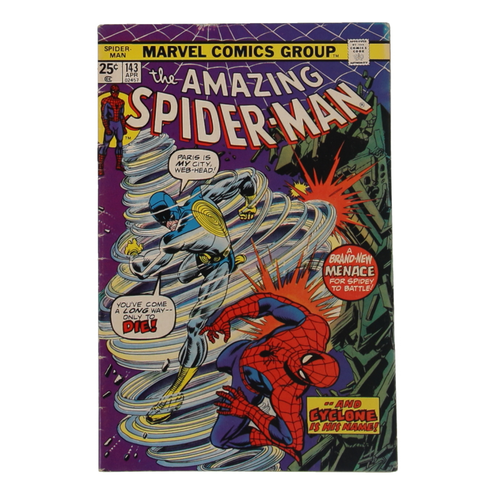 1975 "The Amazing Spider-Man" Issue #143 Marvel Comic Book at PristineAuction.com