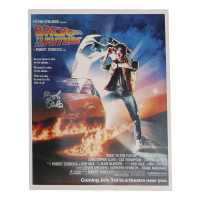 Bob Gale Signed "Back to the Future" 11x14 Poster (ACOA) at PristineAuction.com