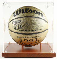 Michael Jordan Signed LE "Mr. MVP" Commemorative Basketball with Display Case (UDA & GOAT) at PristineAuction.com