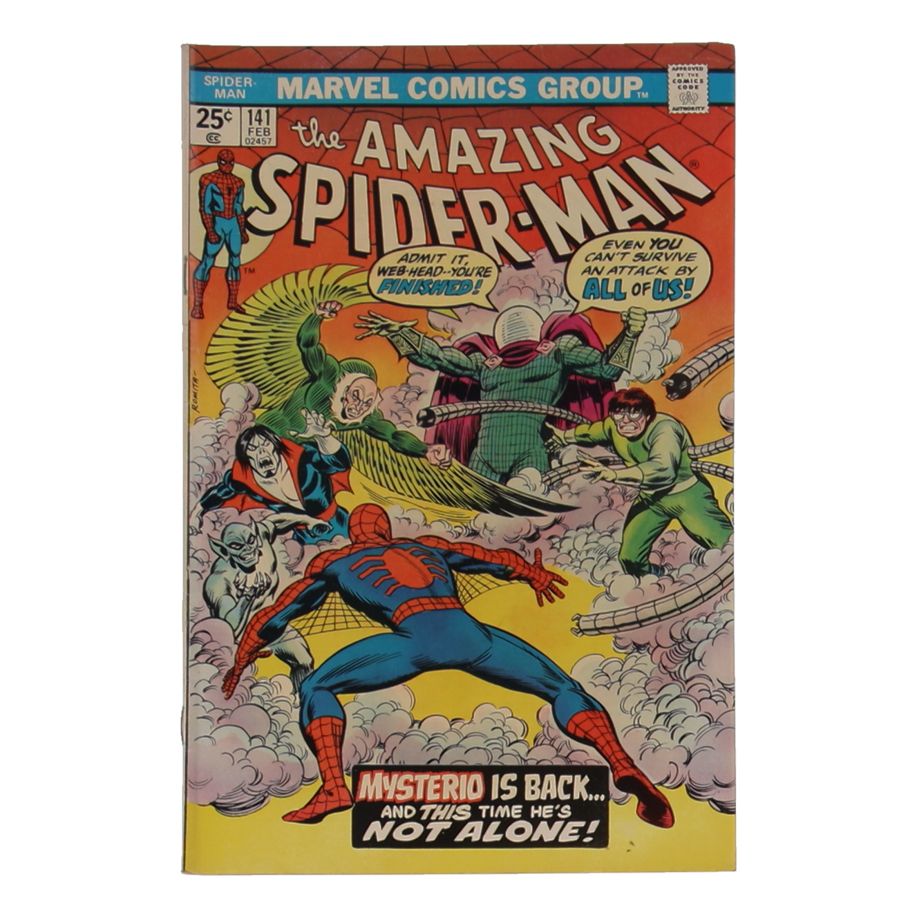 1975 "The Amazing Spider-Man" Issue #141 Marvel Comic Book | Pristine ...