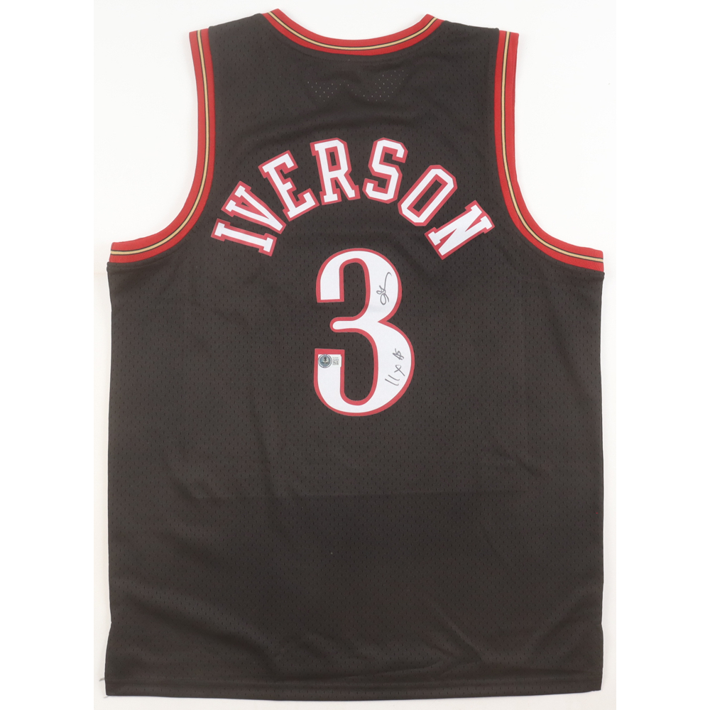 Allen Iverson Signed Jersey Inscribed "11x AS" (Beckett) at PristineAuction.com