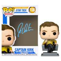 William Shatner Signed "Star Trek" #1136 Captain Kirk Funko Pop! Vinyl Figure (CA) at PristineAuction.com