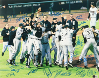 2005 White Sox 16x20 Photo Team-Signed By (23) with Jermaine Dye, Tadahito Iguchi, Carl Everett, & Geoff Blum (Beckett) at PristineAuction.com