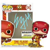 Ezra Miller Signed "The Flash" #1343 The Flash Funko Pop! Vinyl Figure (CA) at PristineAuction.com