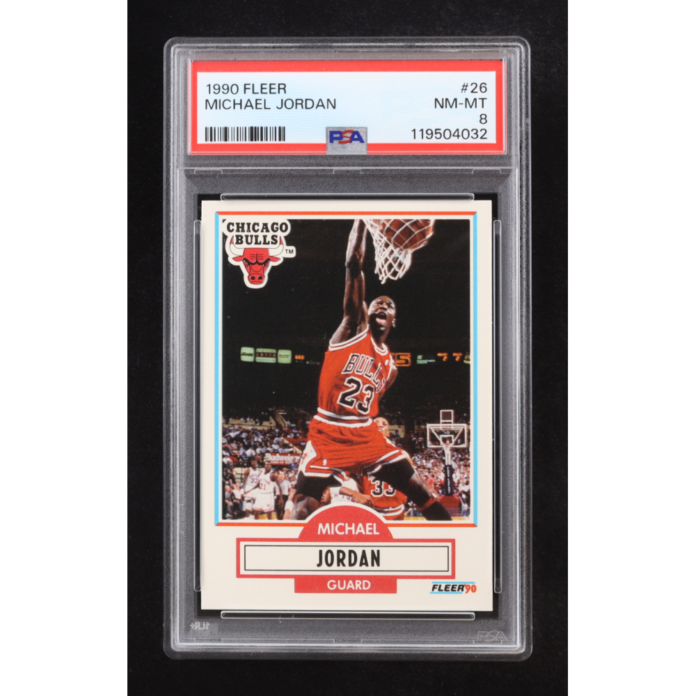 Michael Jordan 1990-91 Fleer #26 (PSA 8) at PristineAuction.com