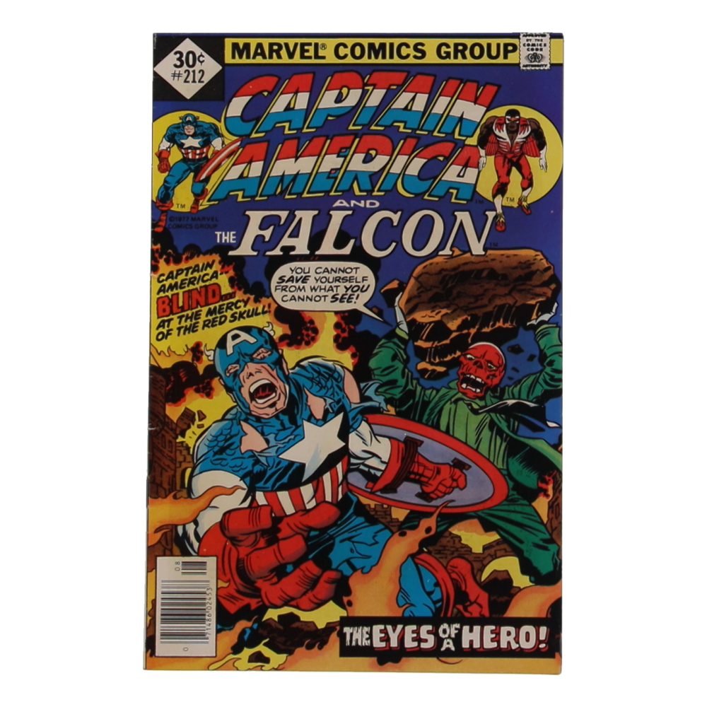 1977 "Captain America & The Falcon" Issue #212 Marvel Comic Book at PristineAuction.com
