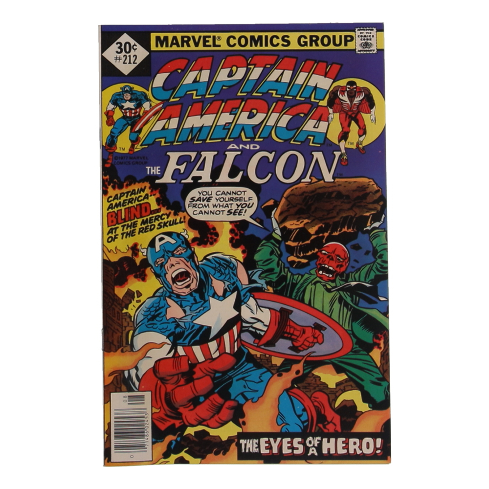 1977 "Captain America & The Falcon" Issue #212 Marvel Comic Book at PristineAuction.com