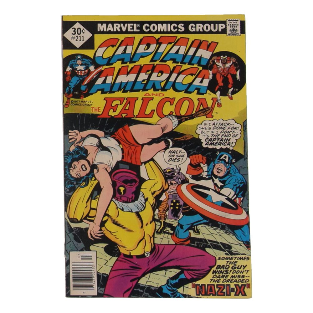 1977 "Captain America & The Falcon" Issue #211 Marvel Comic Book at PristineAuction.com