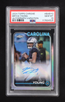 Bryce Young 2024 Topps Chrome Autographs Refractors #BABYO (PSA 10) at PristineAuction.com