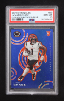 Ja'Marr Chase 2021 Panini Chronicles Dynagon Rookies Blue #9 #04/25 RC (PSA 10) at PristineAuction.com