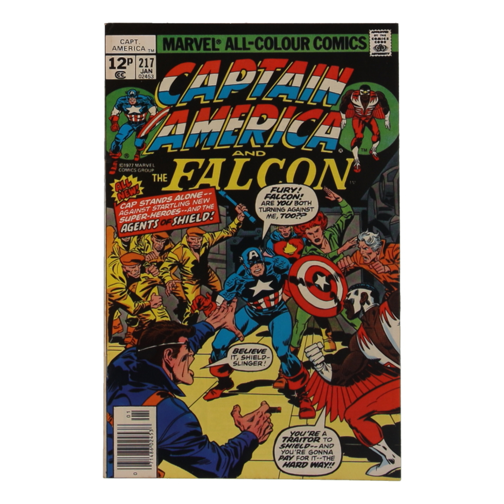 1978 "Captain America & The Falcon" Issue #217 Marvel Comic Book at PristineAuction.com