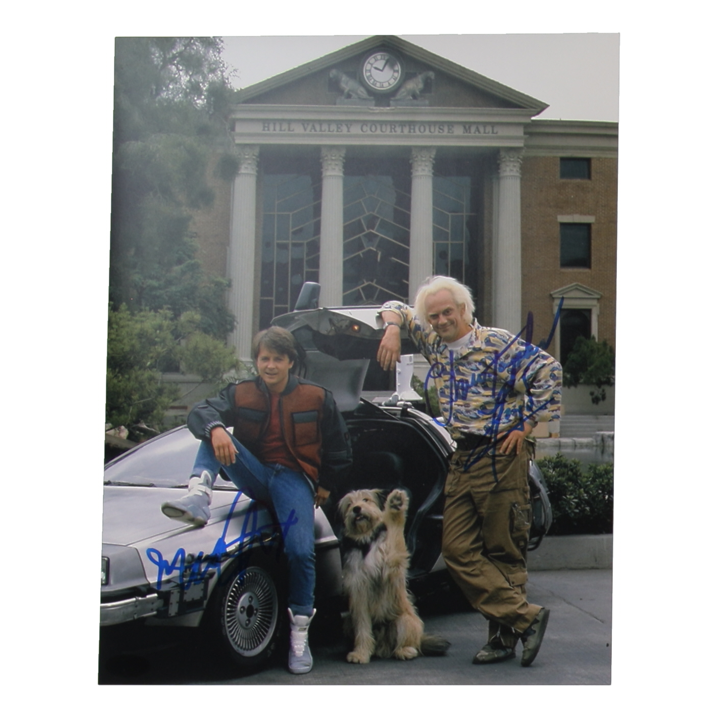 Christopher Lloyd & Michael J. Fox Signed "Back to the Future" 11x14 Photo (ACOA) at PristineAuction.com Christopher Lloyd & Michael J. Fox Signed "Back to the Future" 11x14 Photo (ACOA) at PristineAuction.com