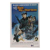 Fred "The Hammer" Williamson Signed "Hell Up in Harlem" 11x17 Photo (Beckett) at PristineAuction.com