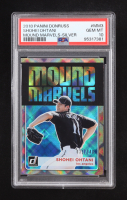 Shohei Ohtani 2018 Donruss Mound Marvels Silver #3 #032/349 RC (PSA 10) at PristineAuction.com