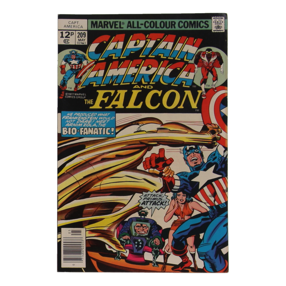 1977 "Captain America & The Falcon" Issue #209 Marvel Comic Book at PristineAuction.com