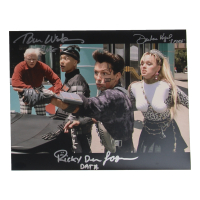 Darlene Vogel, Ricky Dean Logan, & Tom Wilson Signed "Back to the Future: Part II" 11x14 Photo with Character Inscriptions (ACOA) at PristineAuction.com