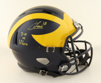 Cortland Loveland Signed Michigan Wolverines Full-Size Speed Helmet Inscribed "3-0 Vs. Lil Bro" (Beckett) at PristineAuction.com