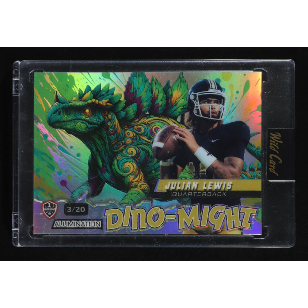 Julian Lewis 2024 Wild Card Alumination Dino-Might Silver #DMSTG1JL RC #3/20 at PristineAuction.com