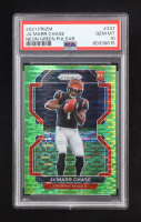 Ja'Marr Chase 2021 Panini Prizm Prizms Neon Green Pulsar #337 RC (PSA 10) at PristineAuction.com