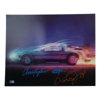 Michael J. Fox & Christopher Lloyd Signed "Back to the Future" 16x20 Photo (Beckett) at PristineAuction.com