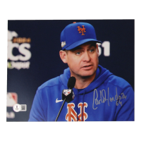 Carlos Mendoza Signed Mets 8x10 Photo (Beckett) at PristineAuction.com