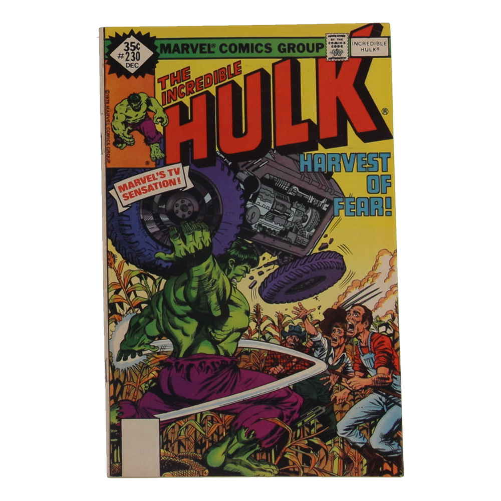 1978 "Incredible Hulk" Issue #230 Marvel Comic Book at PristineAuction.com