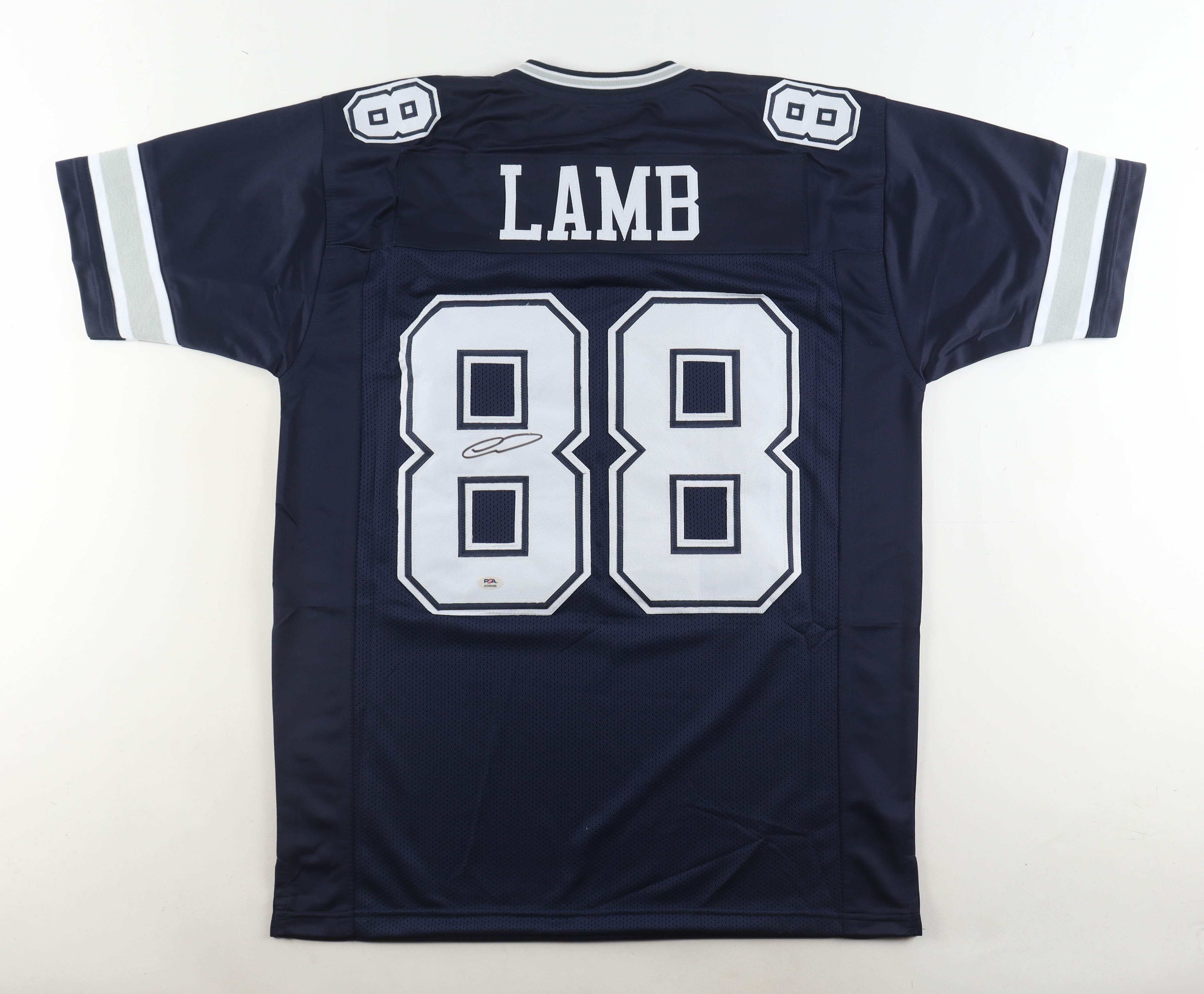 CeeDee Lamb Signed Jersey (PSA) at PristineAuction.com CeeDee Lamb Signed Jersey (PSA) at PristineAuction.com