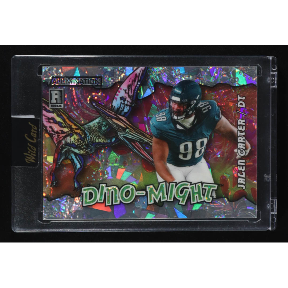 Jalen Carter 2023 Wild Card Alumination Dino-Might Silver Ice #ADJC RC #9/10 at PristineAuction.com