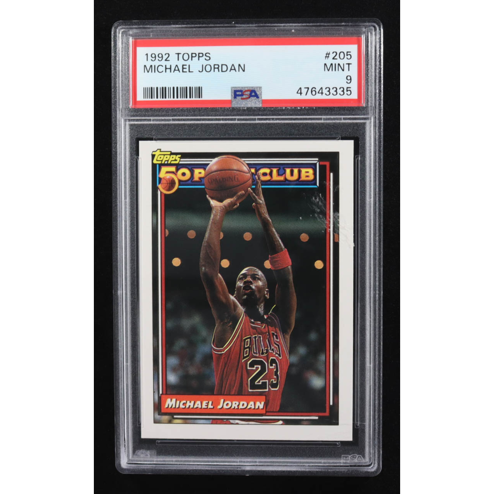 Michael Jordan 1992-93 Topps #205 / 50 Point Club (PSA 9) at PristineAuction.com