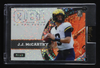 JJ McCarthy 2023 Wild Card QB1 On the Clock White Sparkle #OCWJM1 #1/15 at PristineAuction.com