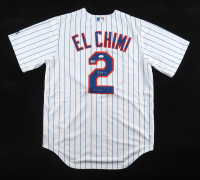 Ronny Mauricio Signed Mets Majestic Authentic Jersey Inscribed "El Chimi" (JSA & USA SM) at PristineAuction.com