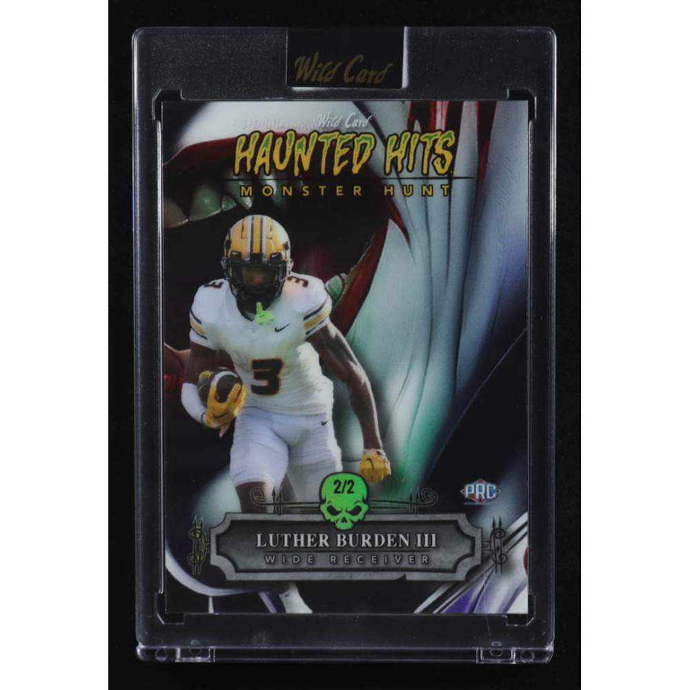 Luther Burden III 2024 Wild Card Haunted Hits Monster Hunt Dracula Silver #HHDLB #2/2 RC at PristineAuction.com