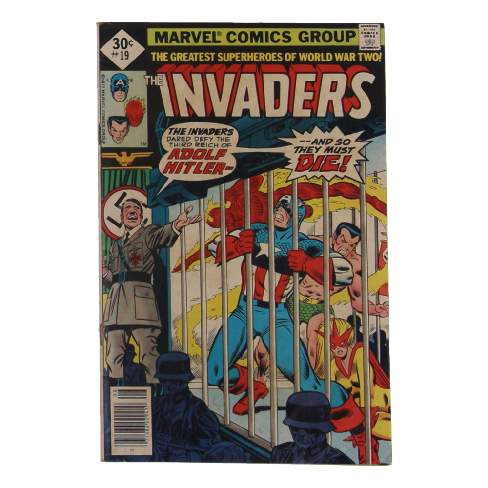 1977 "The Invaders" Issue #19 Marvel Comic Book at PristineAuction.com