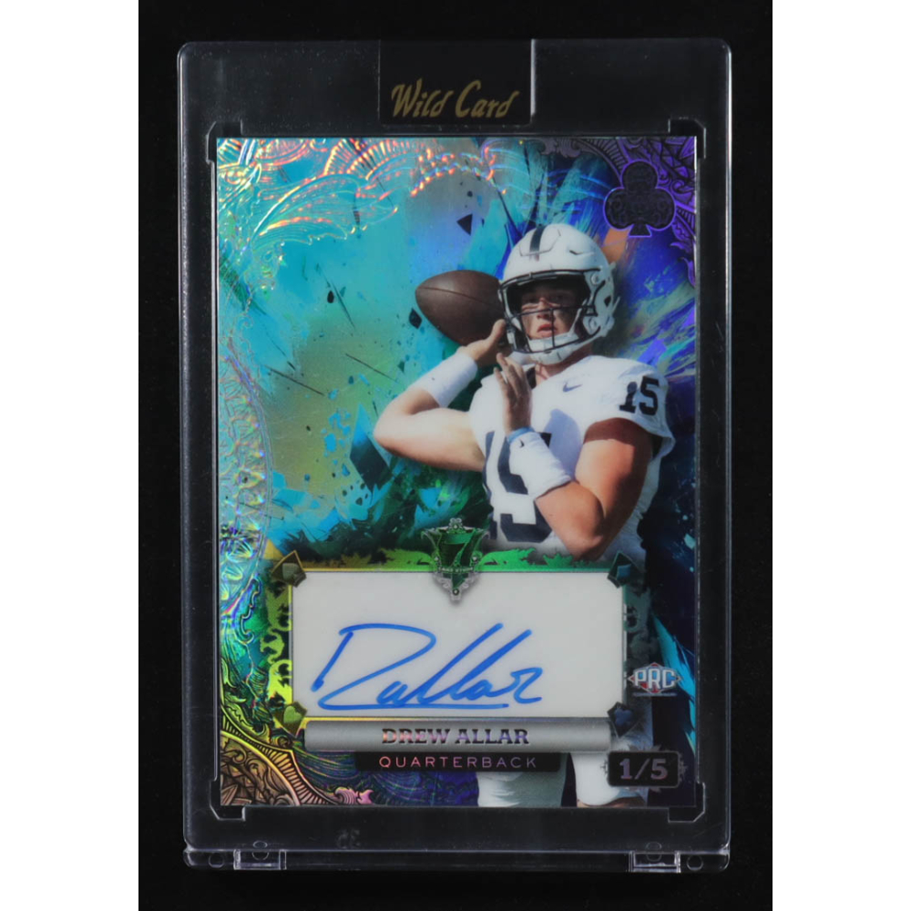 Drew Allar 2024 Wild Card 7 Card Studs Autographs Spades Blue #AC7CCDA RC #1/5 at PristineAuction.com