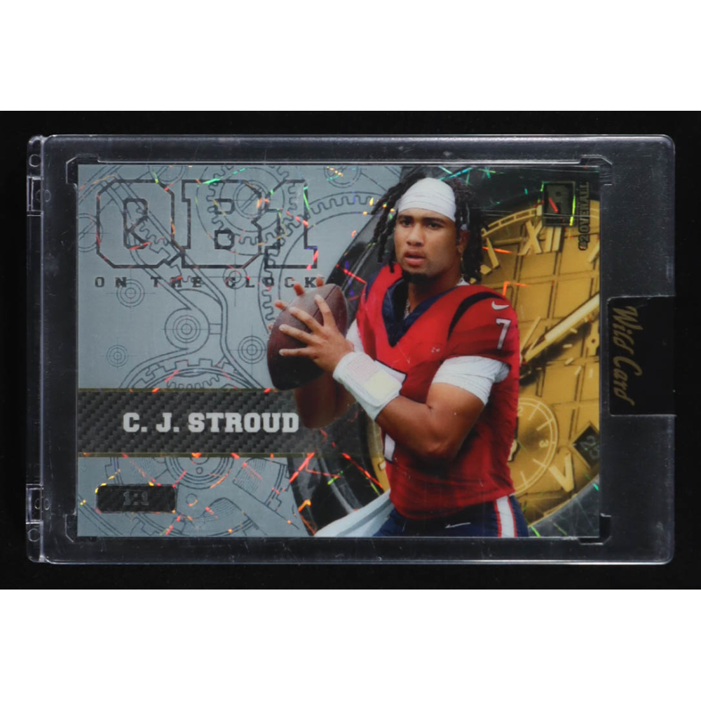 CJ Stroud 2023 Wild Card QB1 On the Clock Silver #OCWCS1 #1/1 RC at PristineAuction.com