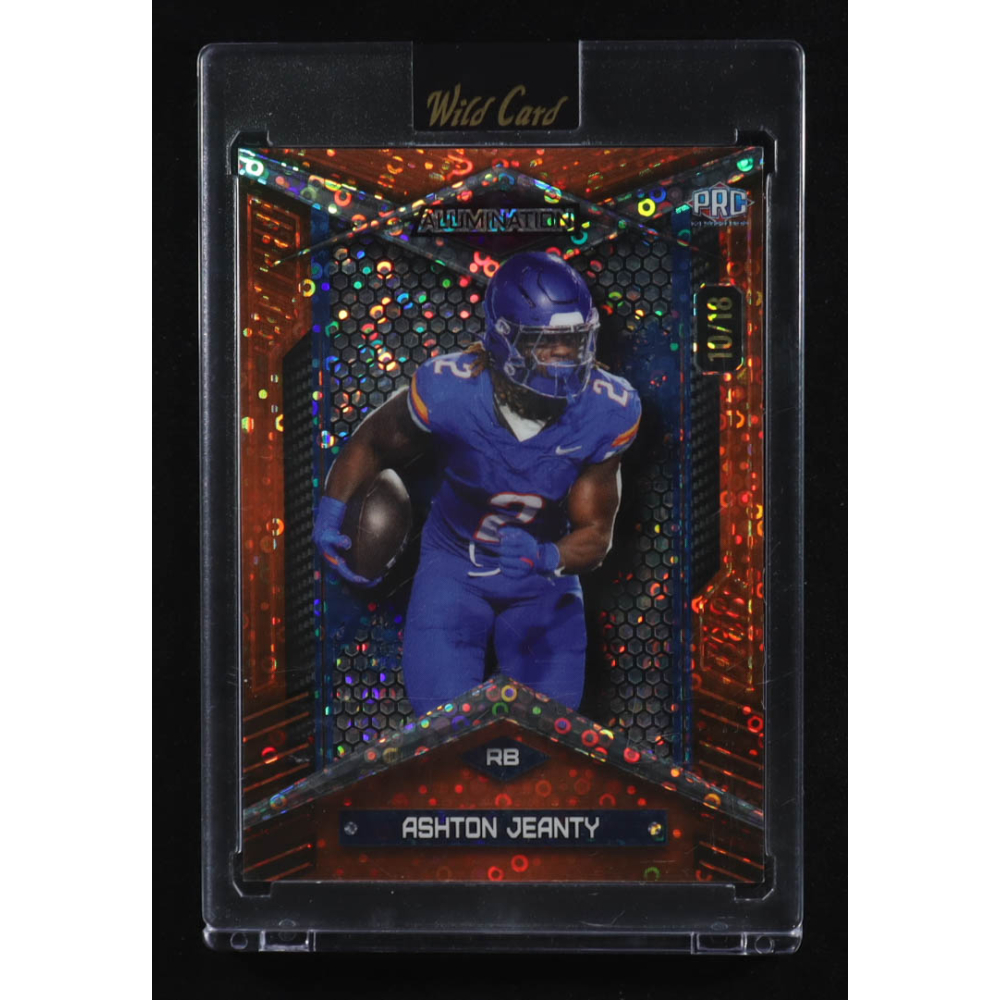 Ashton Jeanty 2024 Wild Card Alumination Orange No Huddle #BCAJ RC #10/18 at PristineAuction.com